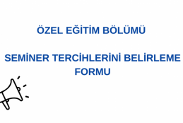 planlanan seminerlerin içeriğinin oluşturulması