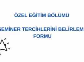 planlanan seminerlerin içeriğinin oluşturulması